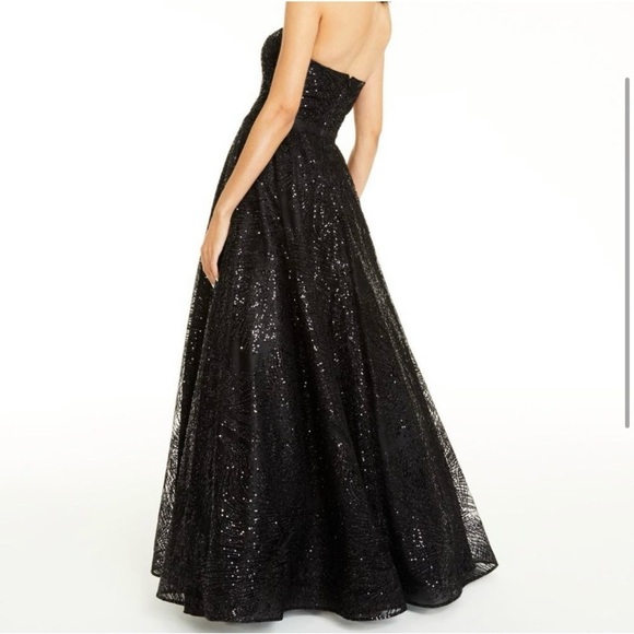 Black Sequin Formal Gown - Say Yes To The Dress Collection - Size 11/12 - Picture 4 of 10